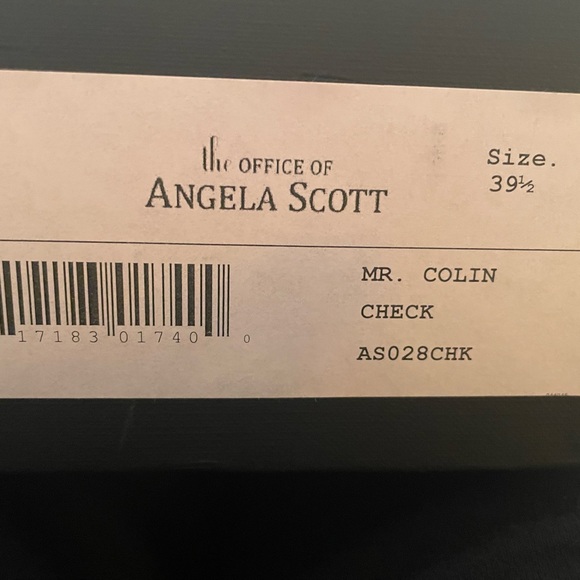 Office of Angela Scott Mr.Colin check size womens 39.5 EU /9 US - Picture 9 of 11